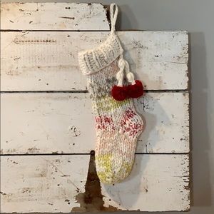 West Elm Knit Christmas stocking